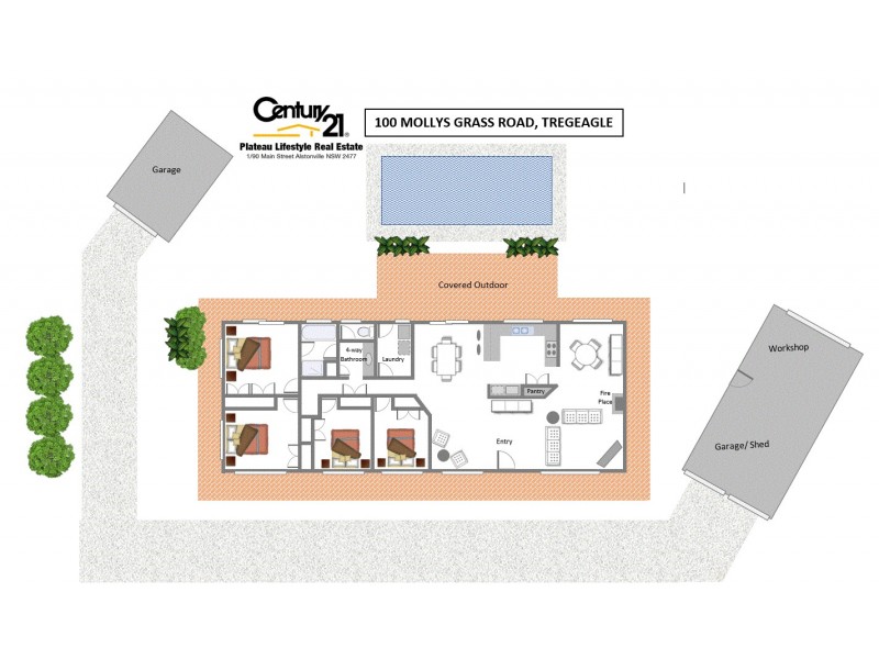 100 Molly’s Grass Road, Tregeagle NSW 2480 Floorplan