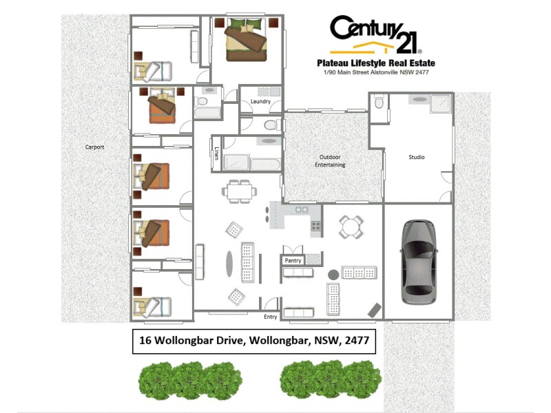 16 Wollongbar Drive, Wollongbar NSW 2477 Floorplan