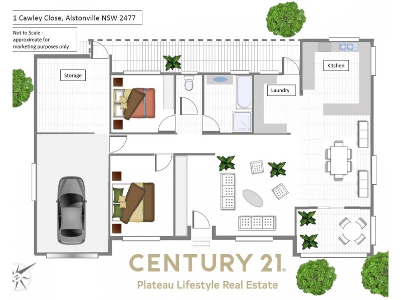 1 Cawley Close, Alstonville NSW 2477 Floorplan