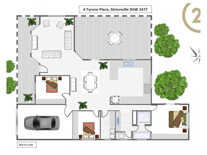 4 Tyrone Place, Alstonville NSW 2477 Floorplan
