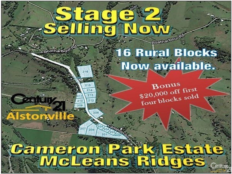 LOT 207 CAMERON ROAD, Mcleans Ridges NSW 2480