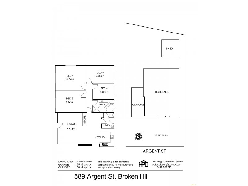 589 Argent Street, Broken Hill NSW 2880 Floorplan