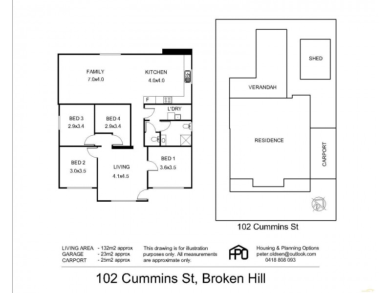 102 Cummins Street, Broken Hill NSW 2880 Floorplan