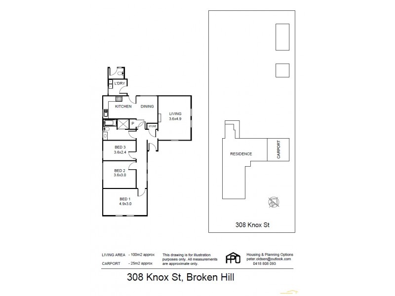 308 Knox Street, Broken Hill NSW 2880 Floorplan