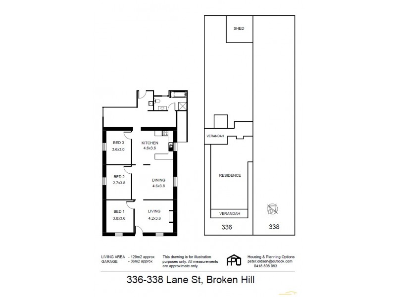 336 – 338 Lane Street, Broken Hill NSW 2880 Floorplan