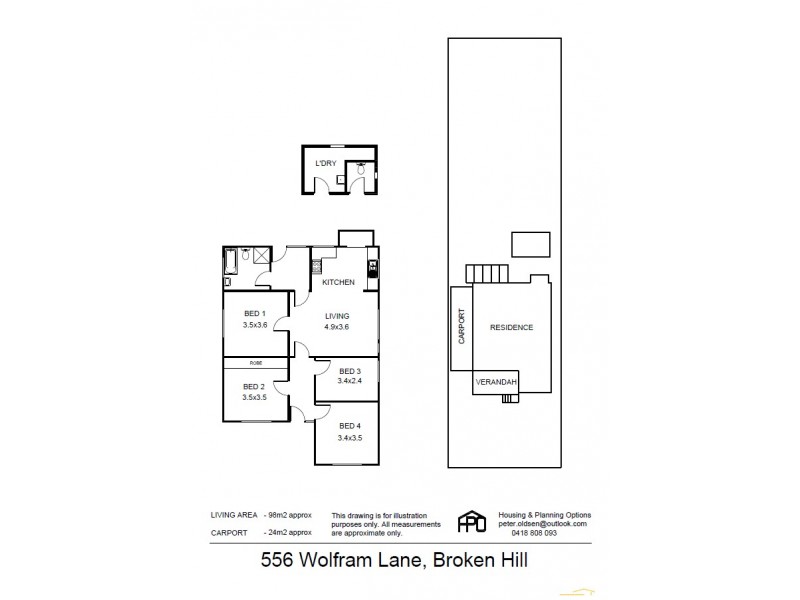 556 Wolfram Lane, Broken Hill NSW 2880 Floorplan