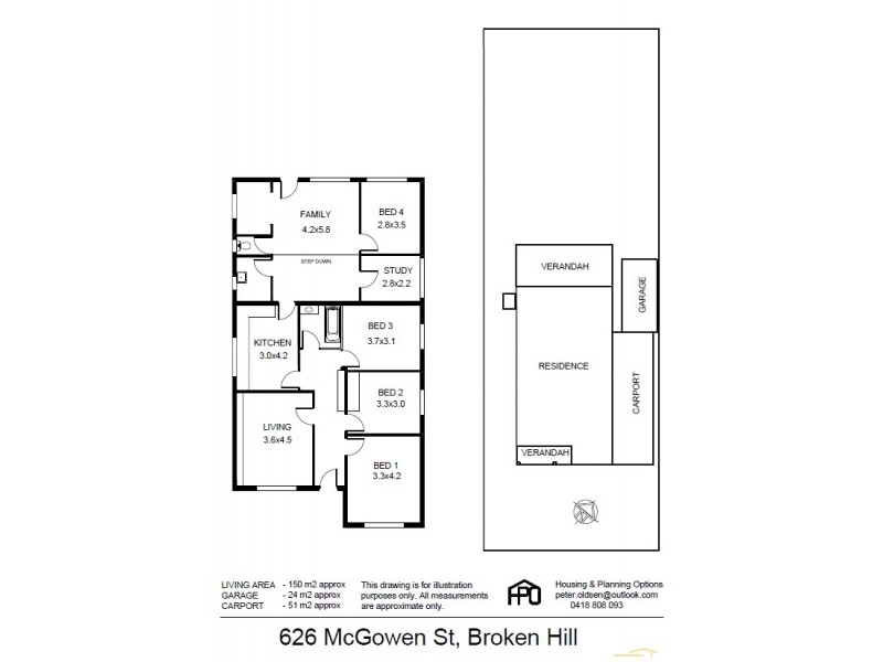 626 McGowen Street, Broken Hill NSW 2880 Floorplan