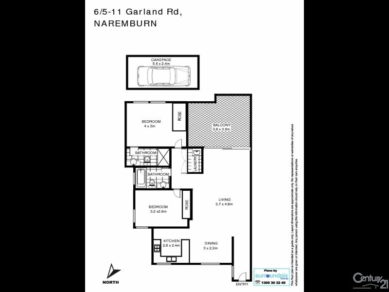 6/5-11 Garland Road, Naremburn NSW 2065 Floorplan