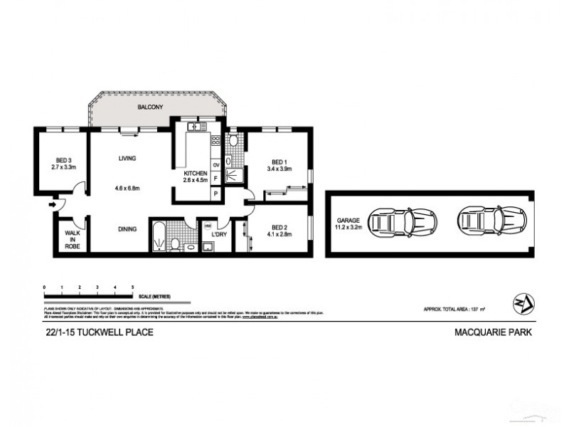 22/1-15 Tuckwell Place, Macquarie Park NSW 2113 Floorplan