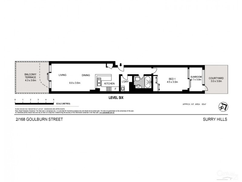 2/168-172 Goulburn Street, Surry Hills NSW 2010 Floorplan