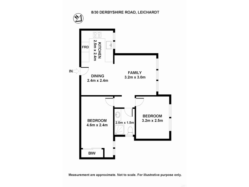 8/30 Derbyshire Road, Leichhardt NSW 2040 Floorplan