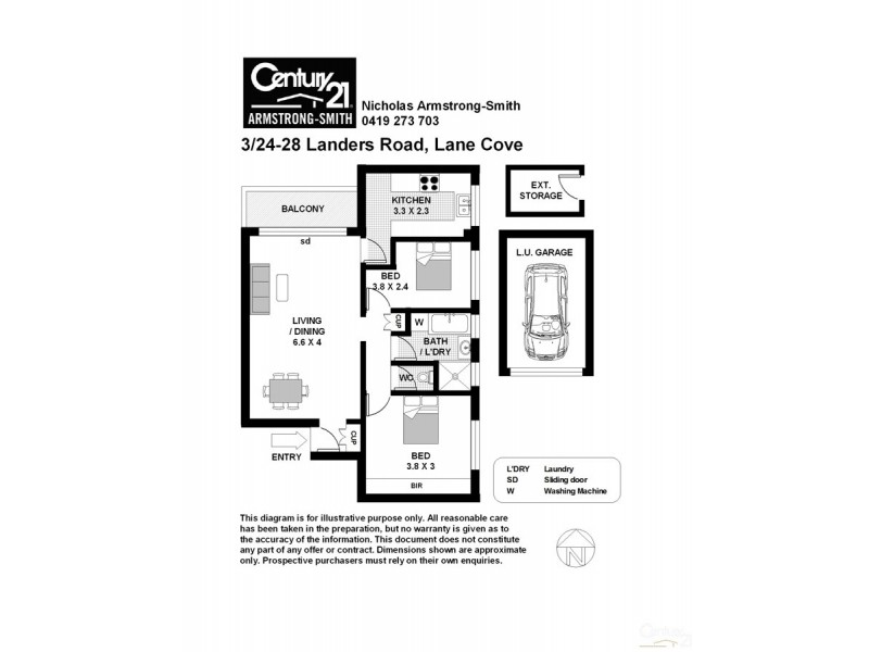 3/24-28 Landers Road, Lane Cove NSW 2066 Floorplan