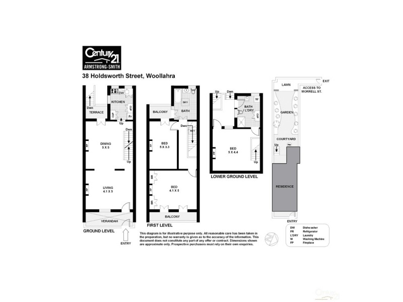 38 Holdsworth Street, Woollahra NSW 2025 Floorplan