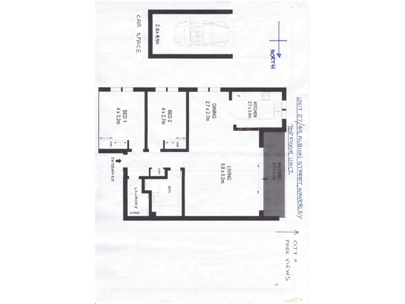 27/49 Albion Street, Waverley NSW 2024 Floorplan