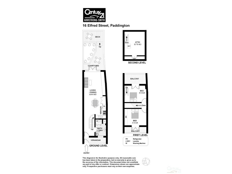 16 Elfred Street, Paddington NSW 2021 Floorplan