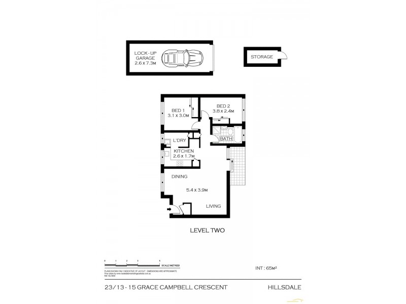 23/15 Grace Campbell Crescent, Hillsdale NSW 2036 Floorplan
