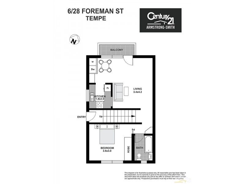 6/28 Foreman Street, Tempe NSW 2044 Floorplan