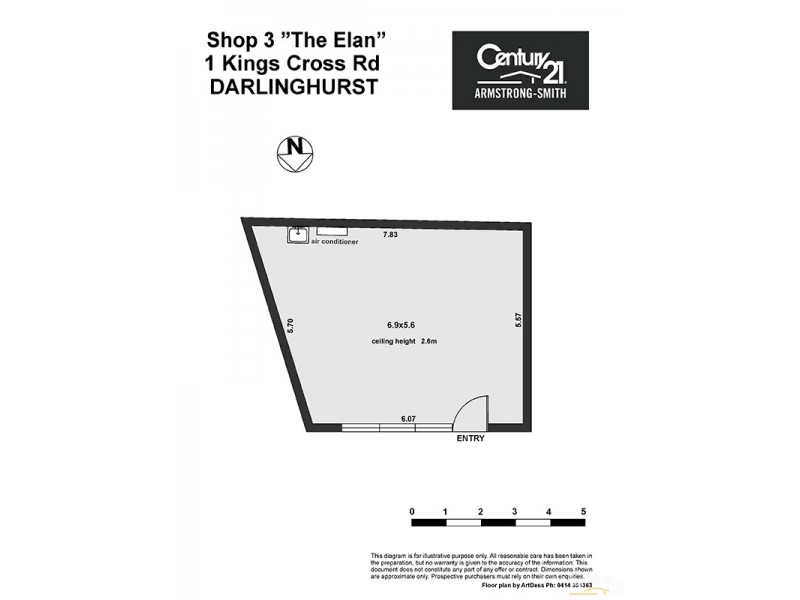 3/1 Kings Cross Road, Darlinghurst NSW 2010 Floorplan
