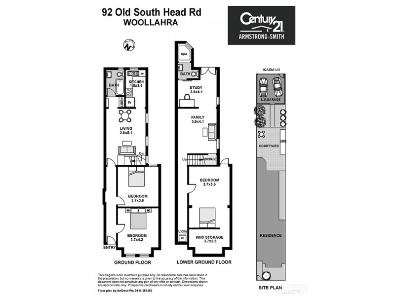 92 Old South Head Road, Woollahra NSW 2025 Floorplan