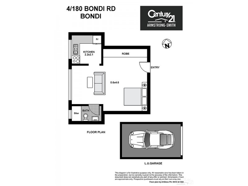 4/180 Bondi Road, Bondi NSW 2026 Floorplan