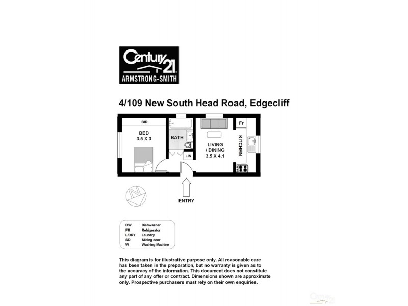 4/109 New South Head Road, Edgecliff NSW 2027 Floorplan