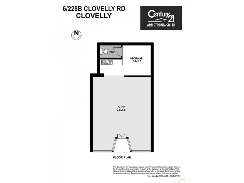 6/228B Clovelly Road, Clovelly NSW 2031 Floorplan