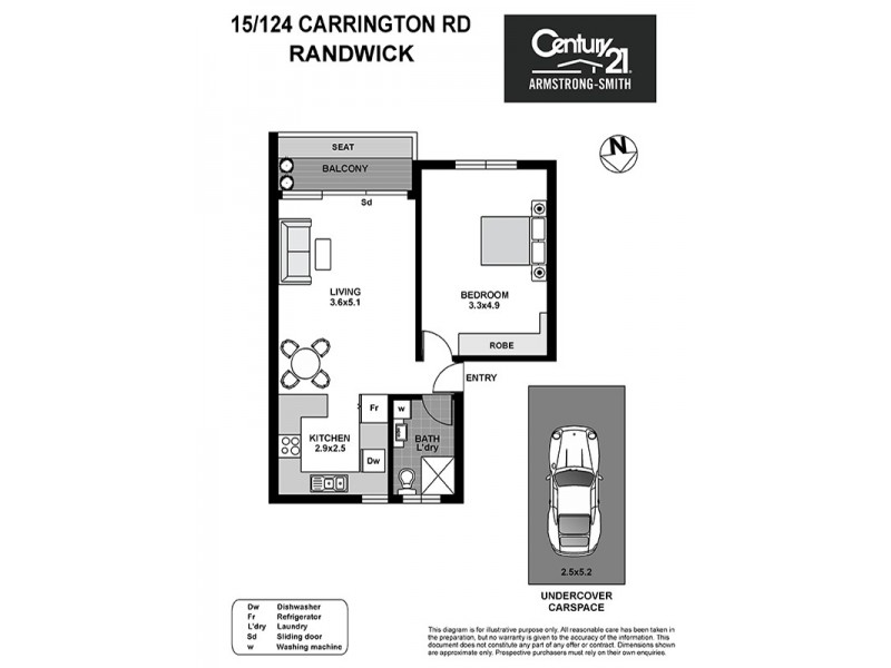 15/124  Carrington Road, Randwick NSW 2031 Floorplan