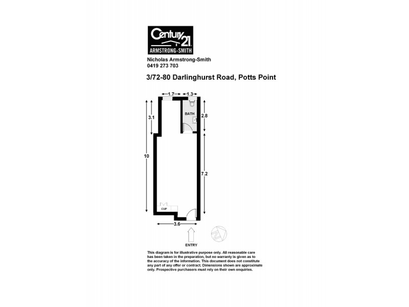 3/2-14 Bayswater Road, Potts Point NSW 2011 Floorplan