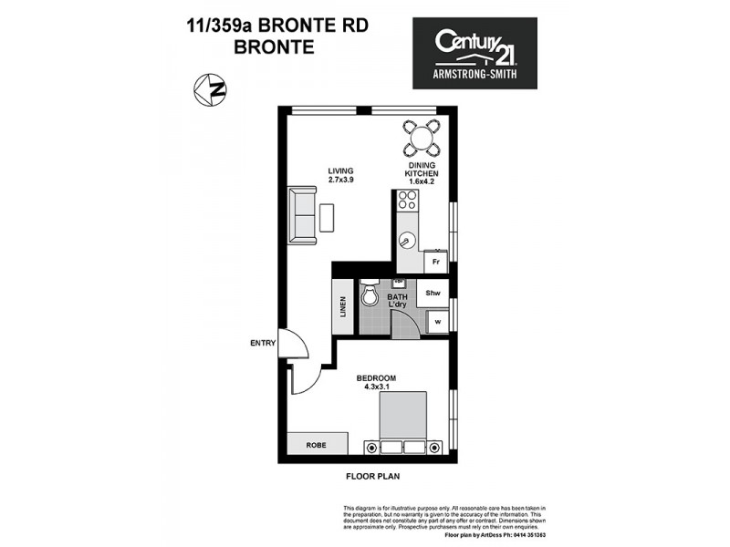 11/359A Bronte Road, Bronte NSW 2024 Floorplan