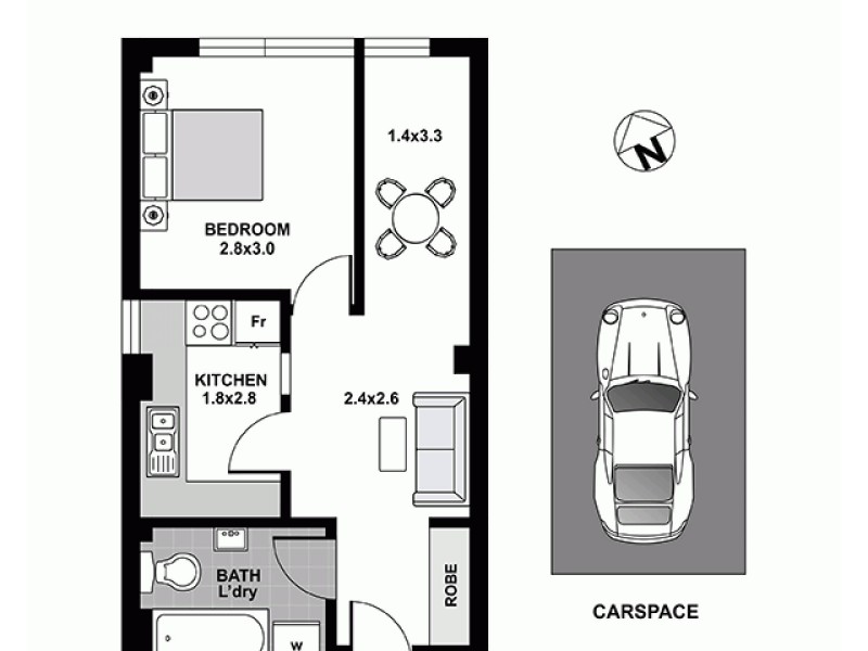 64/49-51 Cook Road, Centennial Park NSW 2021 Floorplan