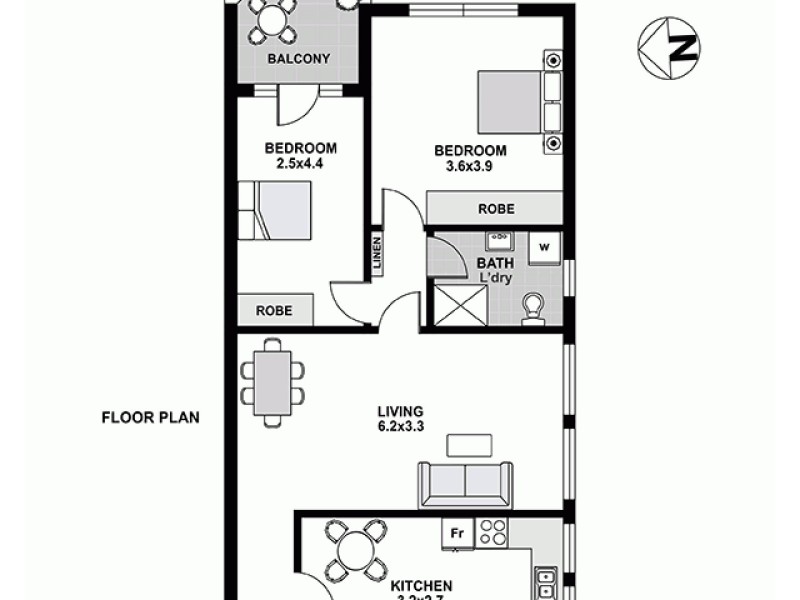 6/16 Yarranabbe Road, Darling Point NSW 2027 Floorplan
