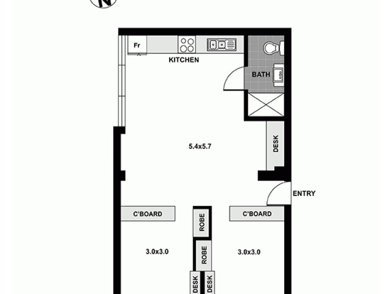 316/29  Newland Street, Bondi Junction NSW 2022 Floorplan