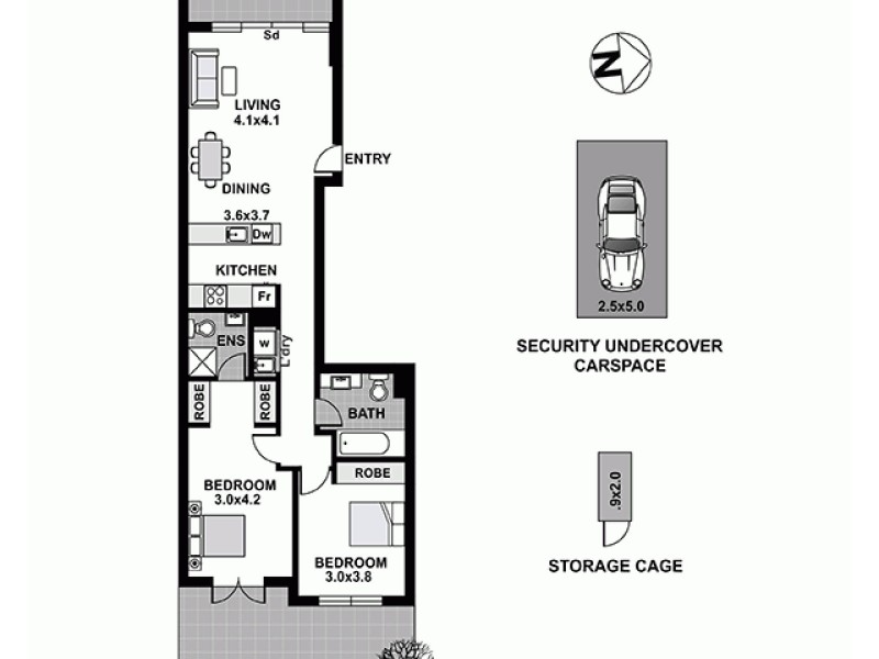 2/12 Garden Street, Alexandria NSW 2015 Floorplan