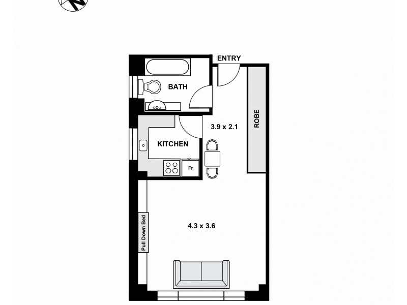17/49-51 Cook Road, Centennial Park NSW 2021 Floorplan