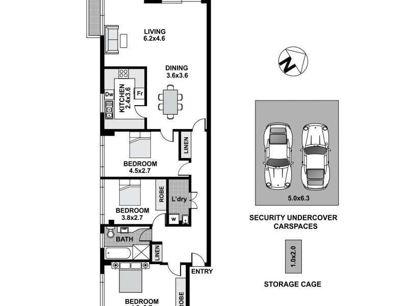 9/521  New South Head Road, Double Bay NSW 2028 Floorplan