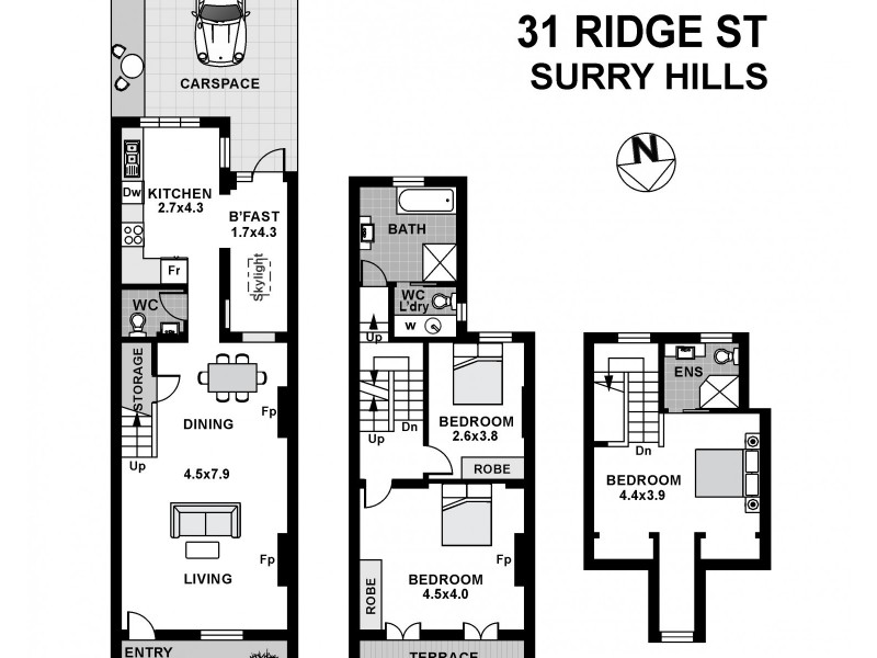 31 Ridge Street, Surry Hills NSW 2010 Floorplan