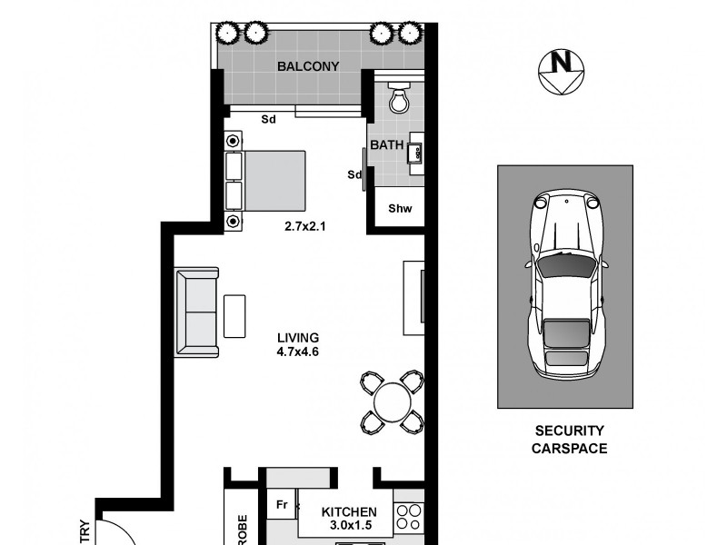 8/164-166  Bondi Road, Bondi NSW 2026 Floorplan