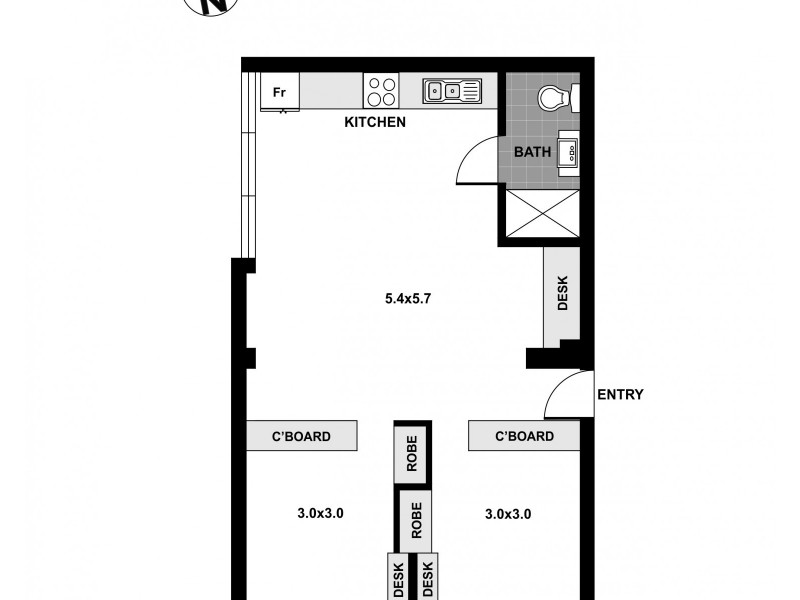 316/29 Newland Street, Bondi Junction NSW 2022 Floorplan