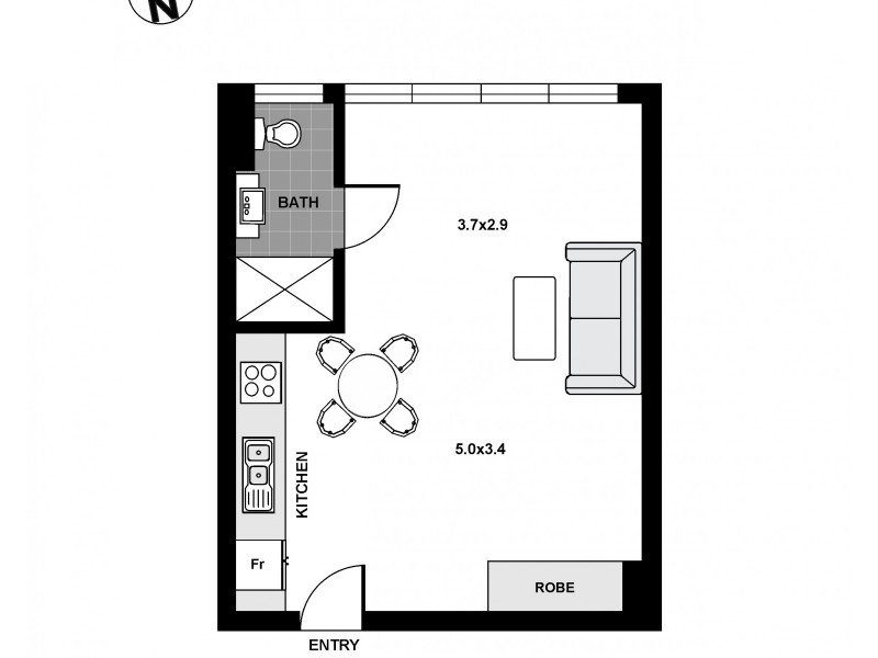 315/29 Newland Street, Bondi Junction NSW 2022 Floorplan
