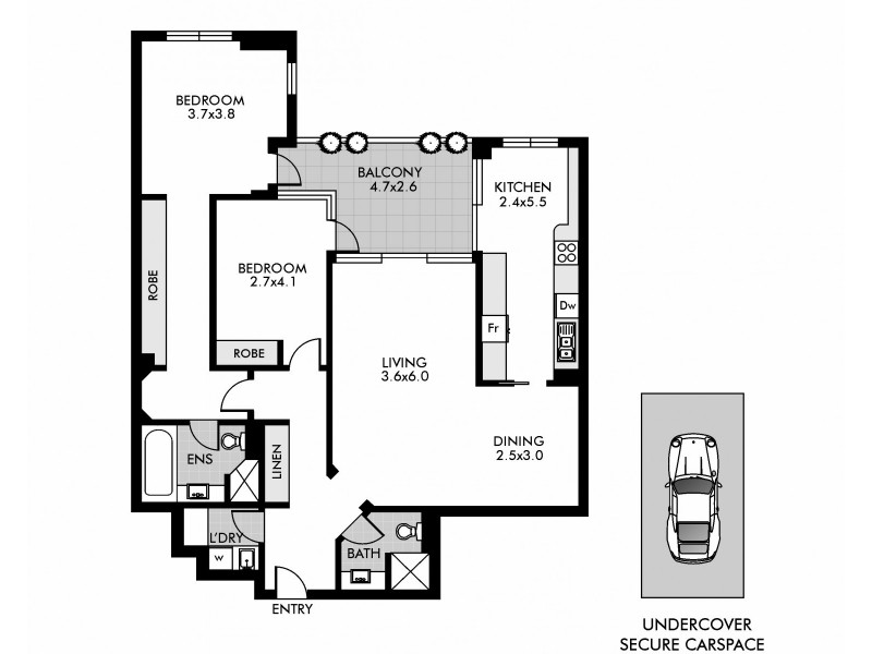 503/79 Grafton Street, Bondi Junction NSW 2022 Floorplan
