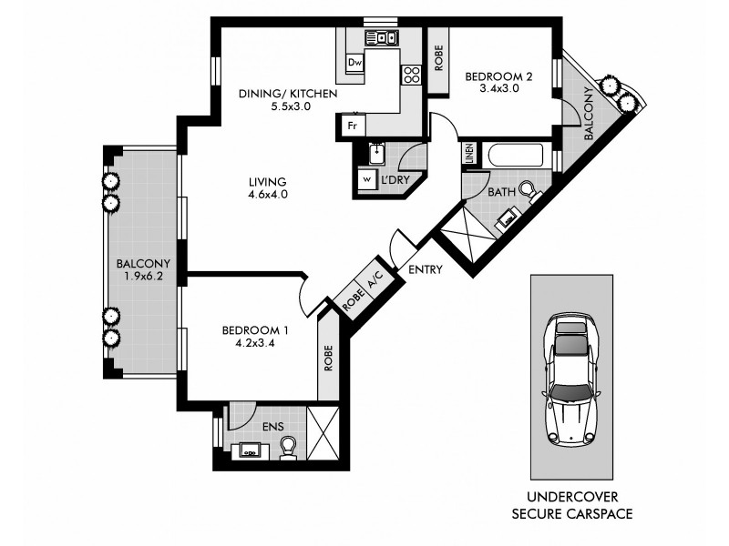 94/3 Hyam Street, Balmain NSW 2041 Floorplan