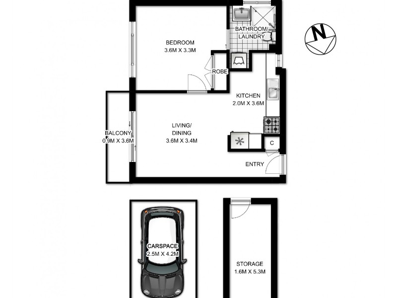 1/12 Adelaide Street, West Ryde NSW 2114 Floorplan