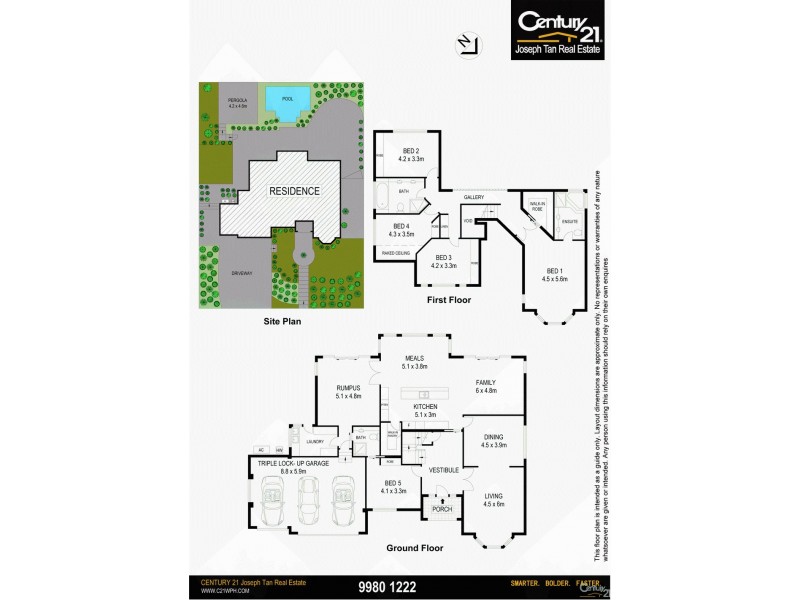 5 Compton Green, West Pennant Hills NSW 2125 Floorplan
