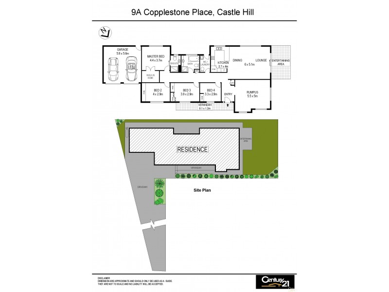 9A Copplestone Place, Castle Hill NSW 2154 Floorplan