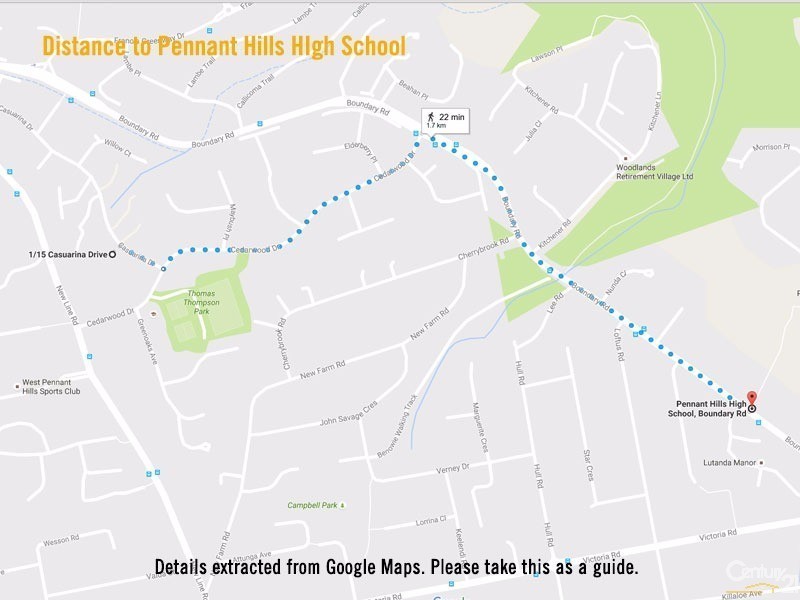 1/15 Casuarina Drive, Cherrybrook NSW 2126