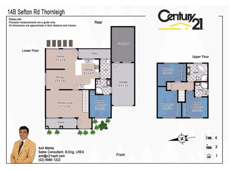14B Sefton Road, Thornleigh NSW 2120 Floorplan