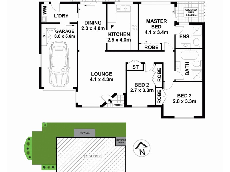 1/76 Tintern Avenue, Telopea NSW 2117 Floorplan