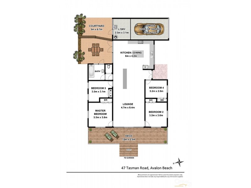 47 Tasman Road, Avalon Beach NSW 2107 Floorplan