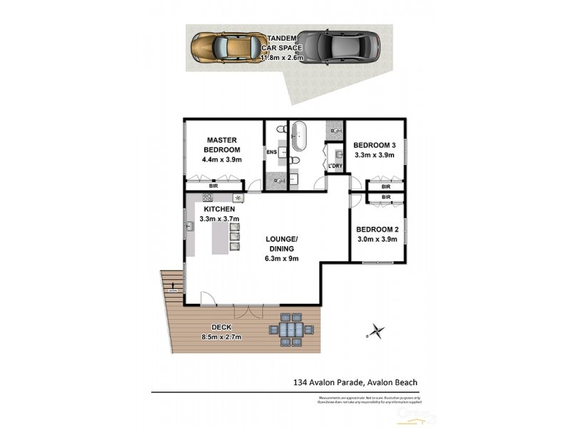 134 Avalon Parade, Avalon Beach NSW 2107 Floorplan