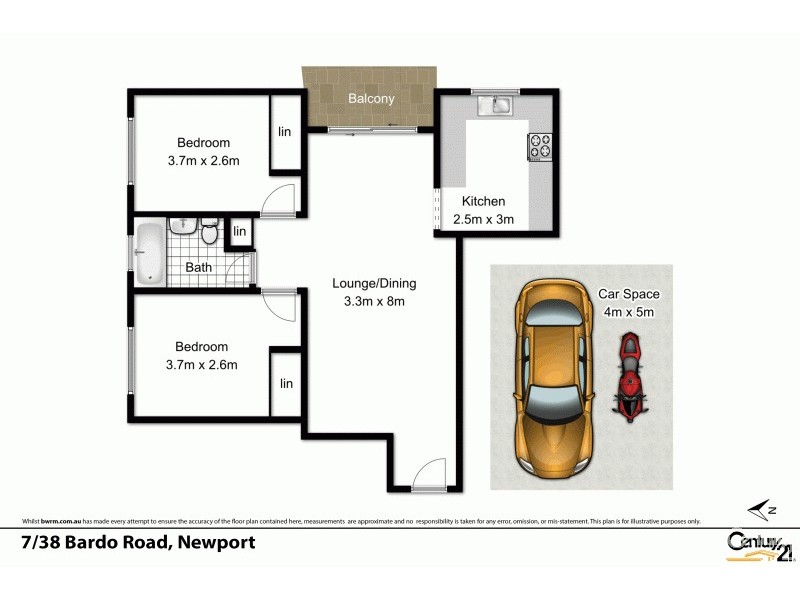 7/38 Bardo Road, Newport NSW 2106 Floorplan